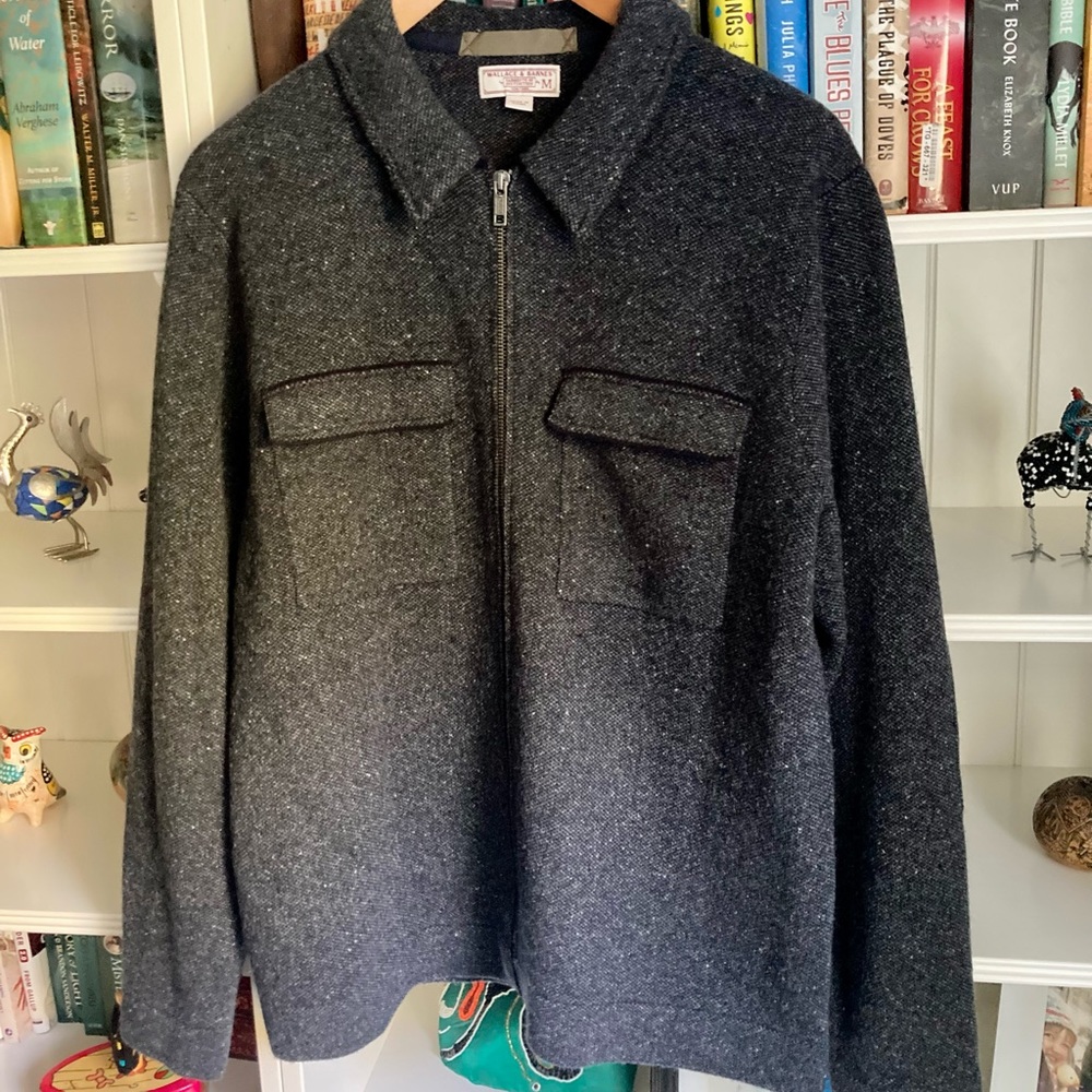 Wallace & Barnes donegal zip up sweater (M)